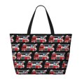 thumbnail image 2 of Honeii Fire and Rescue Truck for Tote Bag with Adjustable Strap,Beach Bag, Waterproof Sandproof Beach Tote Bag, Large Capacity Foldable Beach Bags, 2 of 7