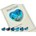 thumbnail image 1 of Corazón de bolsillo de vidrio para playa, adorno de corazón de vidrio oceánico hecho a mano con fusión de mar natural, ficha de bolsillo de corazón de vidrio fusionado, mini ficha linda y duradera con, 1 of 7