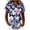 ZD-Navy-Tops, variant on Women's Patriotic Button Down Tees Star Tassel Print Crewneck Tops Independence Day Casual Tunics Black M