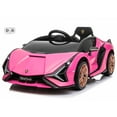 thumbnail image 1 of VOLTZ TOYS Lamborghini SIAN FKP 37 12V Ride on Car with Scissor Doors and Remote Control, Licensed - Pink, 1 of 7