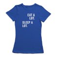 thumbnail image 1 of Mangez Beaucoup Dormir Beaucoup Citation Graphique T-shirt des Femmes, 1 of 1