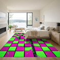 thumbnail image 3 of ODIKA 4'x6' Machine Washable Non-Slip Area Rug, 3d Bright Green High Traffic Rug, Green, 979746, 3 of 7