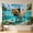 A, variant on XaaKee, Llama Beach Towel Tapestry, High-Quality Polyester Large Tapestry, 60x40Inch