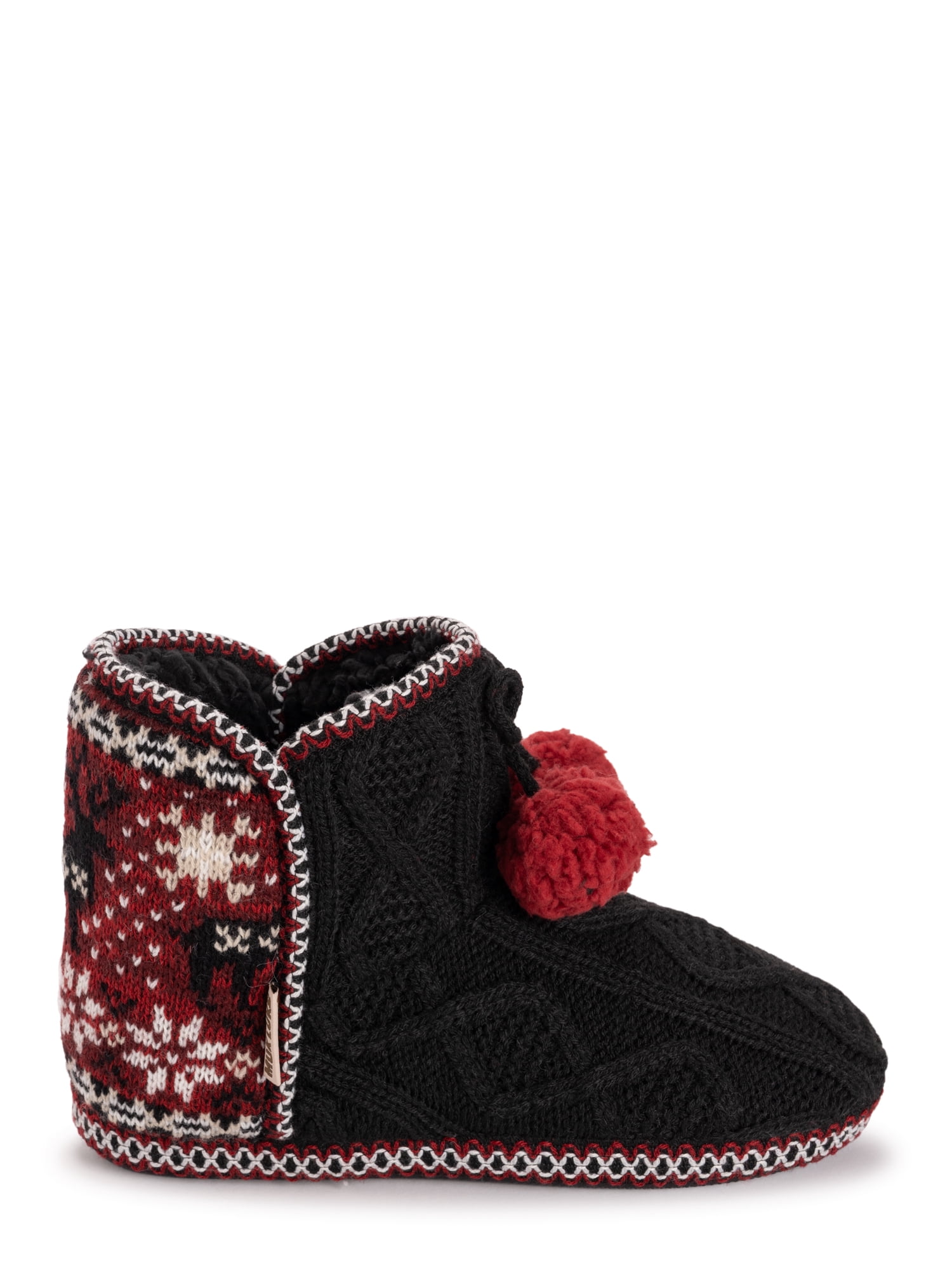 MUK LUKS Women's Aaliyah Bootie Slipper, Wide Width Available