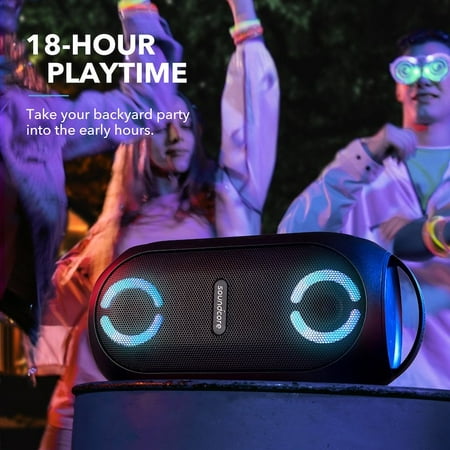 Anker - Soundcore Rave Partycast Portable Bluetooth Speaker - Black