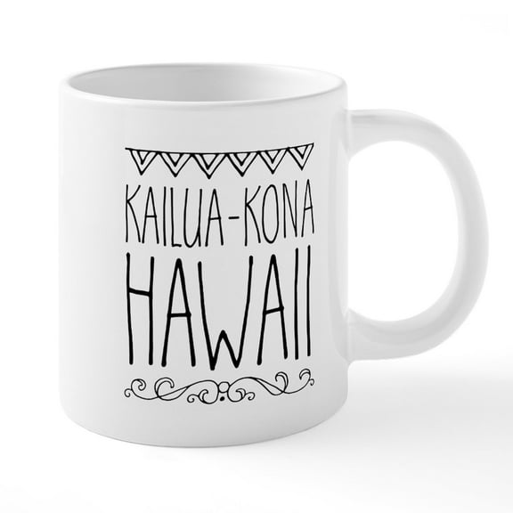 CafePress - Kailua Kona Hawaii Mugs - 20 Oz White Ceramic Mega Mug