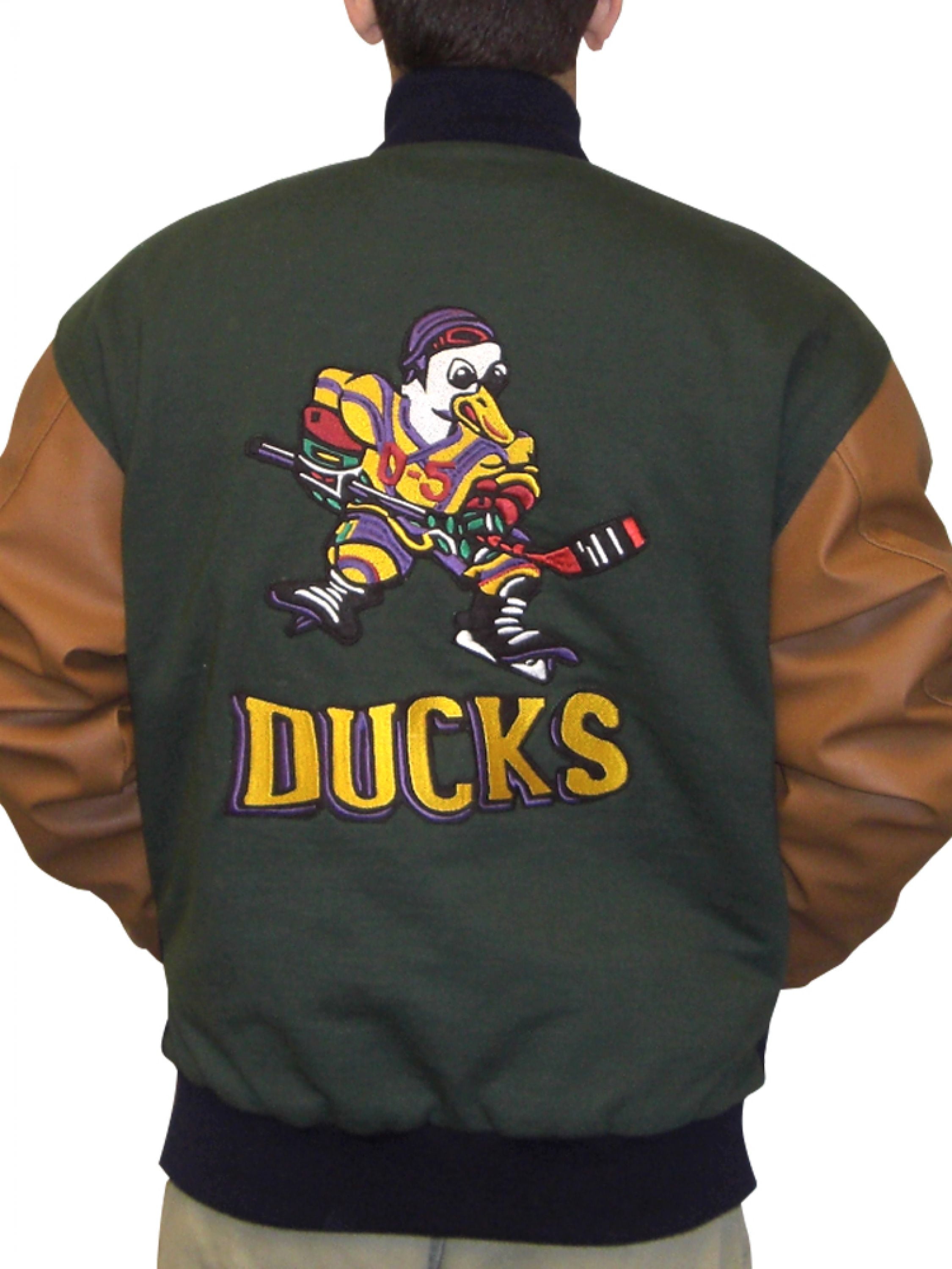 Gordon Bombay Jacket Mighty Ducks Movie Varsity Letterman Hockey Costume  Coach 