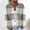Gray, variant on Fesfesfes Women's Checkered Knit Cardigan Round Neckline Long Tapered Cuffs Loose Oversized Buttons Soft Comfy Fabric Coldproof Blouses(Purple#3,XL)