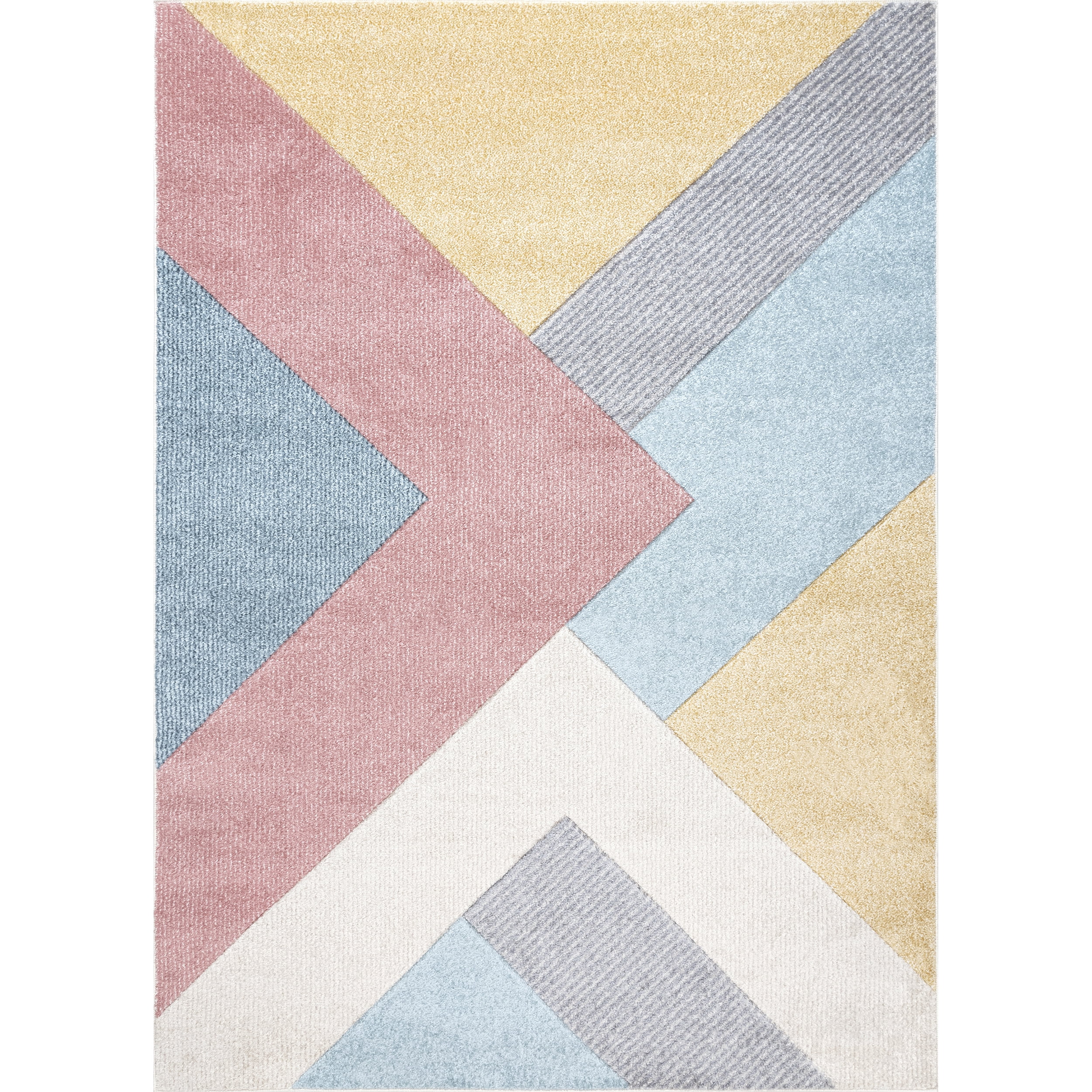 nuLOOM Selina Abstract Modern Area Rug, 6' 7" x 9', Pink