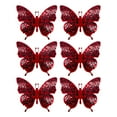 thumbnail image 2 of Valentine's Day Gold Bowknot 3D Decorative Stickers Double Layer Butterfly Set of 6, 2 of 6