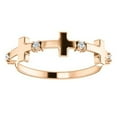 thumbnail image 3 of 14K Rose .06 CTW Diamond Cross Ring in 14k Rose Gold - Size 7, 3 of 7