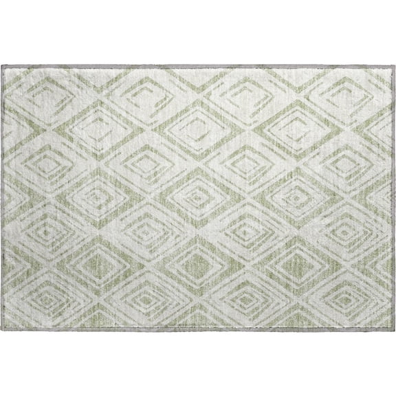 Dalyn Rugs Premium Machine Washable Mayfield AMF737 Aloe 1'8" x 2'6" Rug