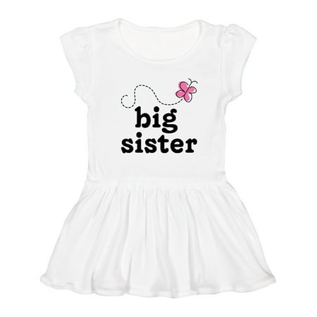 

Inktastic Big Sister Butterfly Announcement Girls Toddler Dress
