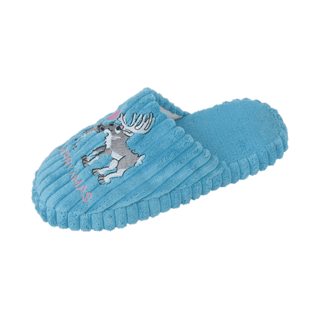 

Starbay Girl s Children s Warm Home Merry X-Mas Winter Holiday Reindeer Bedroom Indoor Slippers (#8208)