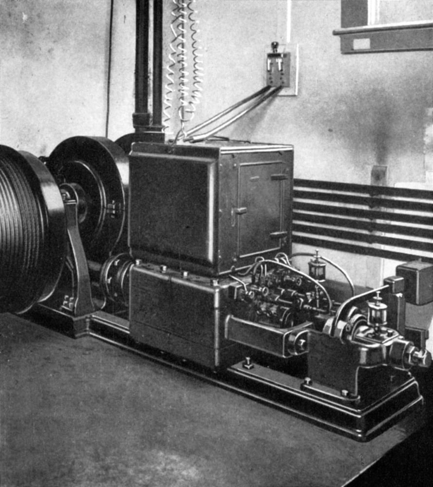 Otis Elevator 1889 Nengine Of The First Electric Elevator Made By The