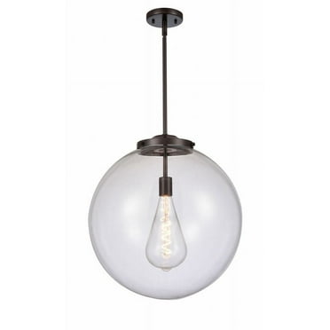 221-1S-OB-G202-18-Innovations Lighting-Beacon - 1 Light Pendant In Industrial Style-19 Inches Tall and 18 Inches Wide-Oil Rubbed Bronze Finish-Clear