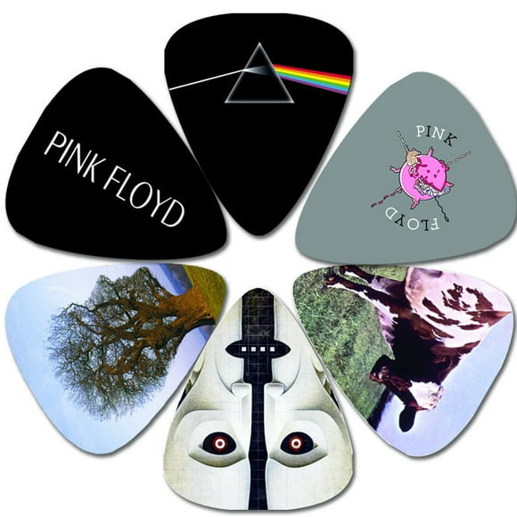 Perris Pink Floyd Licensed Guitar Pics - 6 Pack, Noir, Bleu, Gris