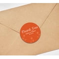 thumbnail image 3 of Darling Souvenir Round 45 Pcs Dandelion Wishes Thank You Stickers Personalized Bride Groom Names And Date Envelope Seals-Orange, 3 of 4