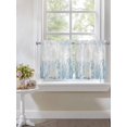 thumbnail image 4 of Blue Seahorse Coastal 2 Panel Kitchen Curtains for Small Windows, Summer Beach Nautical Ocean Coral Bathroom Tier Curtain, Short Window Treatment for Bedroom/Living Room 55"x36", 4 of 6