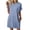 Light Blue, variant on Summer Dresses for Women Casual Short Sleeve Crew Neck Sundresses Loose Mini Dress, XL