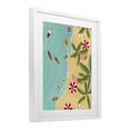 thumbnail image 4 of Busy Beach Day Hangout White Framed Print Under Glass, design by Nabeela Rumi, 4 of 10