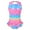 Pink, variant on YUUMIN Mermaid One Piece Swimsuits for Girls Sleeveless Bikini Bathing Suit Beachwear Pink 9-10