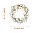 thumbnail image 3 of Christmas Rustic Farmhouse Antlers Wreath Staghorn Christmas Wreath Arrangement丨7.9X7.9 In, 3 of 9