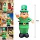 thumbnail image 4 of Moyic Leprechaun inflable gigante de 8 pies para el Día de San Patricio con luz LED que sostiene cerveza para divertirse al aire libre en el Almacenamiento y organización del hogar, 4 of 6