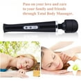 thumbnail image 6 of Happon Cordless Personal Wand Electric Massager, Rechargeable Handheld Back Massager Wand Massage with 10 Powerful Pulse Settings for Deep Muscles Pain Relief (Black), 6 of 6
