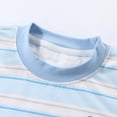 thumbnail image 5 of Qabnzmfo Toddlers Kids Striped T Shirt Boys Girls Cotton Tees Casual Short Sleeve Crew Neck Tee Shirts,Sizes 3M-11 Years, 5 of 8