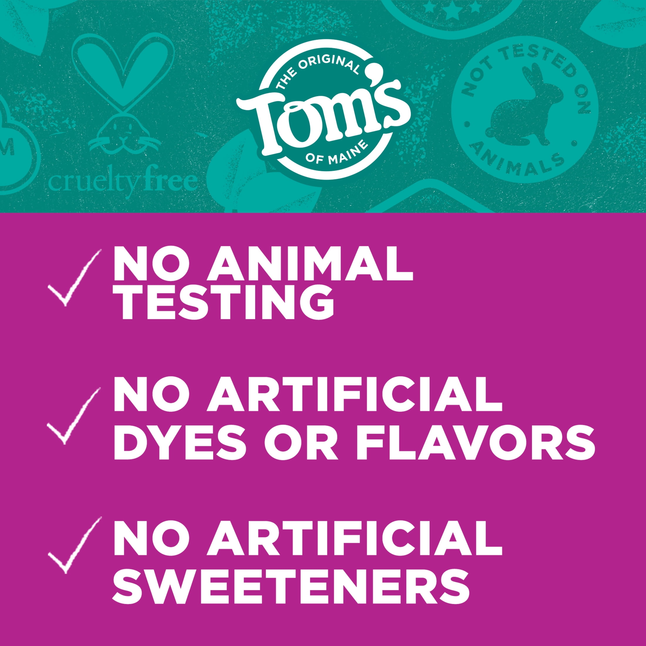 (2 pack) Tom’s of Maine Antiplaque and Whitening Fluoride Free Toothpaste, Peppermint, 2 Pack, 4.5 Oz