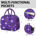 thumbnail image 6 of Womens Halloween Purple Spider Web Pattern Lunch Box for Work,Insulated Lunch Bag for Women,Loncheras Para Mujer,Leakproof Adult Lunch Bag for Work,Beach,Travel,Picnic,Camping, 6 of 7