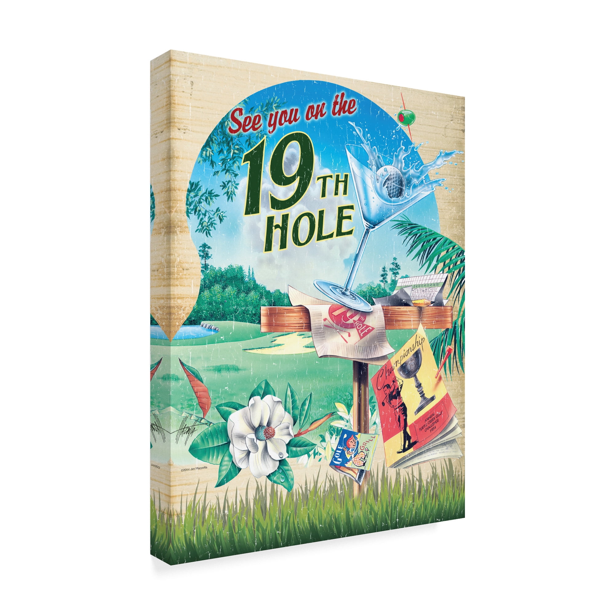 Trademark Fine Art '19th Hole' Canvas Art by James Mazzotta