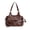 brown, variant on Edgy PU Motorcycle Tote Bag for Women, Belt Buckle Design, Metal Ring & Rivet Detail, Large Capacity Zipper Closure Shoulder Crossbody Bag for Daily Use (12.6" x 7.9" x 4.7", 1.17 lb)