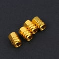 thumbnail image 4 of KALLORY 4Pcs Golden Round Air Caps for Car Tires Prevent Leakage Dustproof 1.60x1.00x1.00in, 4 of 8