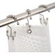 thumbnail image 2 of Shower Curtain Hooks Rings: Stainless Steel Shower Curtain Rings, Metal Double Glide Shower Hooks for Rods Curtains, Matte Nickel - Set of 24 Hooks, 2 of 4