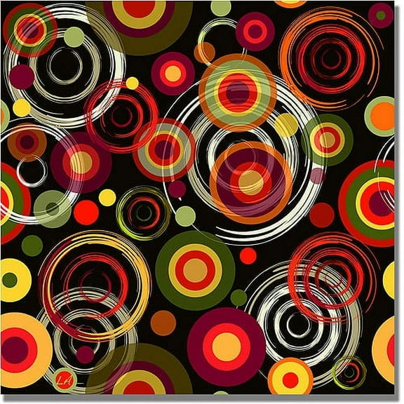 Trademark Fine Art "Raindrops on Black" Canvas Art