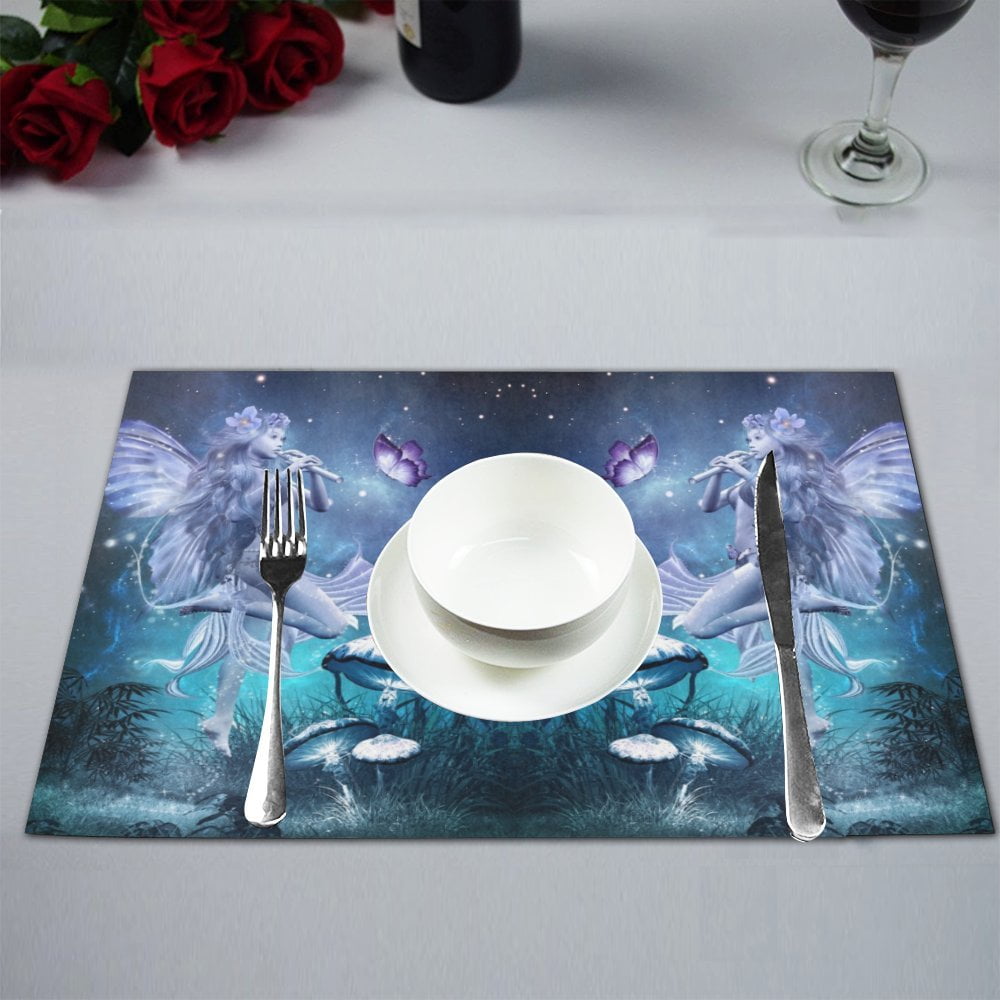Blue Butterfly Personalised Dinner Table Placemat