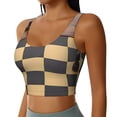 thumbnail image 2 of Balery Chess Board With Pawns Sujetadores deportivos con espalda cruzada para mujer, acolchados, sin costuras, de alto impacto, ideales para yoga, gimnasio, entrenamiento y fitness.-XX-Large, 2 of 8