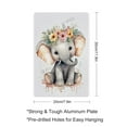 thumbnail image 2 of Rustic Metal Sign, Aluminum, 8 x 12 Inches, Watercolor Elephant Artwork, Adds a Majestic and Nature-Inspired Touch to Your Living Room, Bedroom, or Garden, Ideal for Animal Lovers, 2 of 8