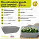 thumbnail image 4 of Maceta moderna para exteriores tipo jardinera 45 cm de largo BOXE color gris stone de Polietileno ultra ligera Artego Japi Hecho en Brasil, 4 of 7