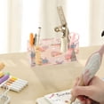 thumbnail image 7 of BZSMCE Acrylic 4 Compartments Pencil Holder Organizer Makeup Brush Holder In Blue Bunny Easter Egg Pattern Pattern, 7 of 7
