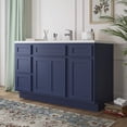 thumbnail image 2 of 54 in. W x 21 in. D x 32.5 in. H Bath Vanity Cabinet without Top in Blue, 2 of 4