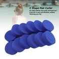 thumbnail image 3 of UsilkU 12pcs Blue C Shape Hair Curlers Sponge Hair Rollers Heatless Hairdressing Styling Tools for Daily Makeup, Lightweight Anti-Static Hair Styling Accessories for Women and Girls, 7.09 in / 18 cm, 3 of 6