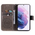 thumbnail image 7 of Elepower for Galaxy S23 Case with Card Holder, Embossed Magnetic Wallet Soft TPU + PU Leather Cover with Practical Bracket + Detachable Hand Strap Shockproof Protective Shell, Gray, 7 of 7
