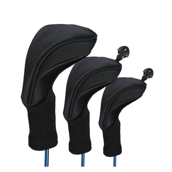 BESTSKY Golf Club Covers Provides Full Protection to Keep Golf Clubs in Top Condition Golf Club Head Covers Black