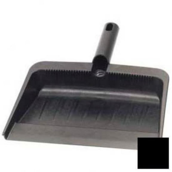 8 x 12 Flo-Pac Flexible Plastic Dustpan - Black