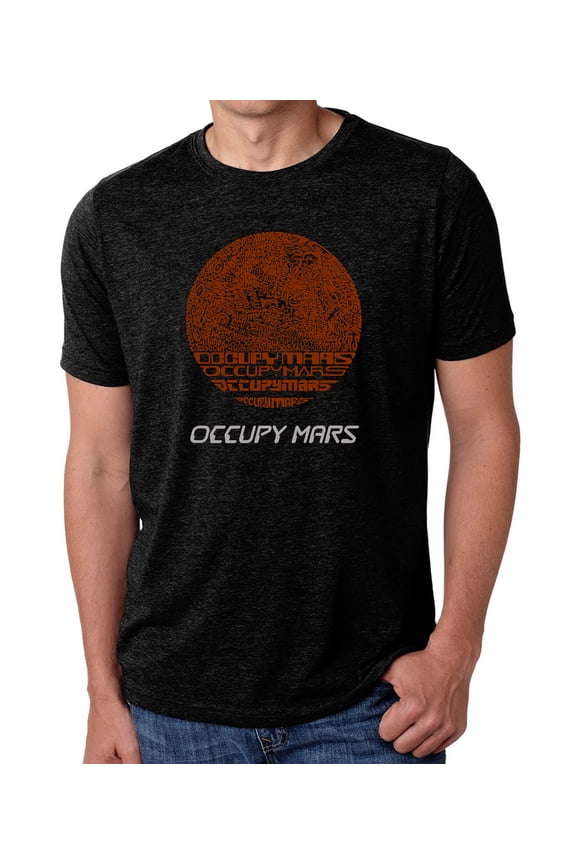 Men's Premium Blend Word Art T-shirt - Occupy Mars
