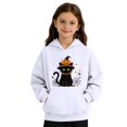 thumbnail image 5 of Grblisyd Girls Casual Long Sleeve Hoodies Cute Oversized Halloween Sweatshirt Tops with Kangaroo pocket, 5 of 6
