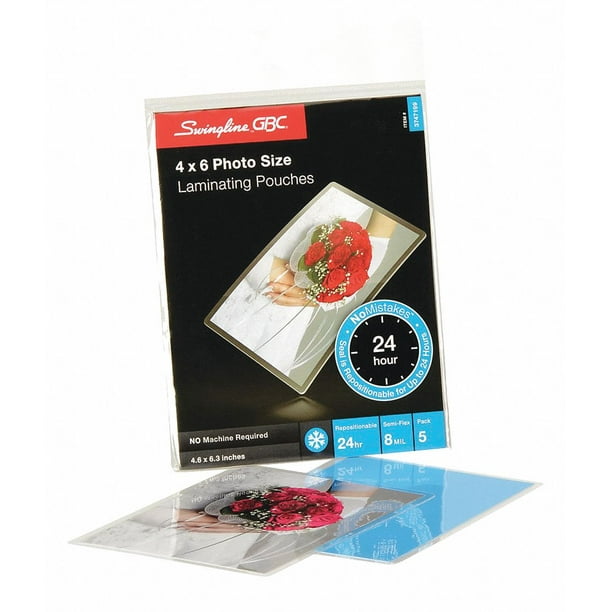 Gbc Laminating Pouches, 63/16x439/64in, PK5 Gloss 3747199C